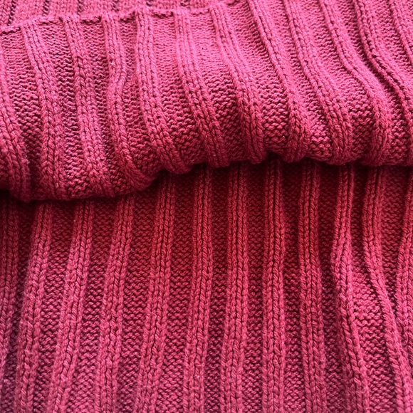 Col roulé en laine rouge - Picture 2 of 4